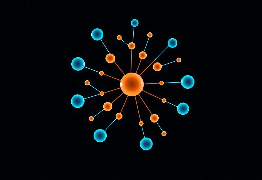 Netzwerk-Diagramm Bakterien